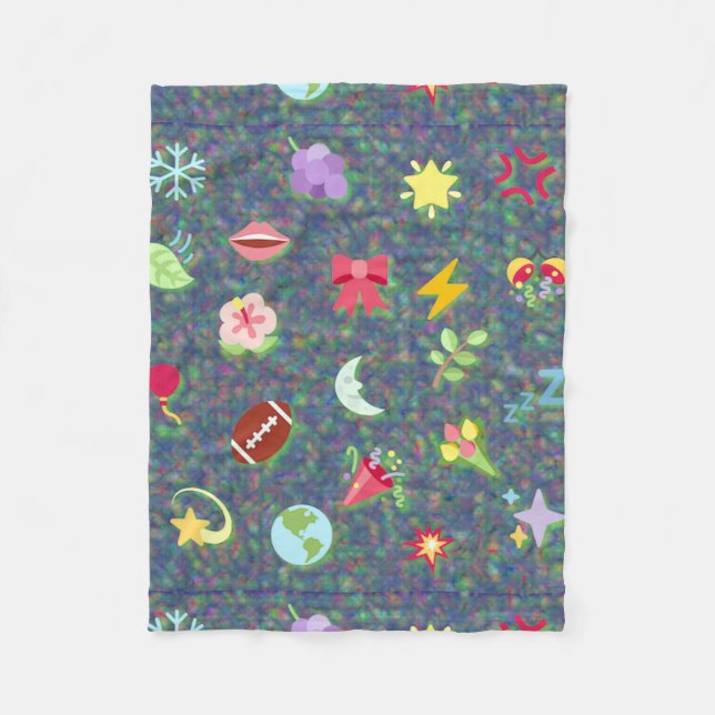  kawaii pattern  fleece blanket (Front)