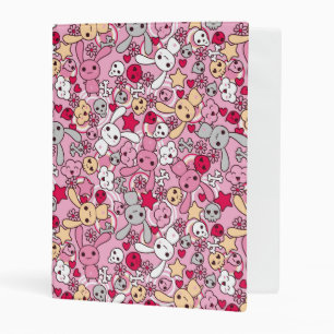 Kawaii pattern mini binder