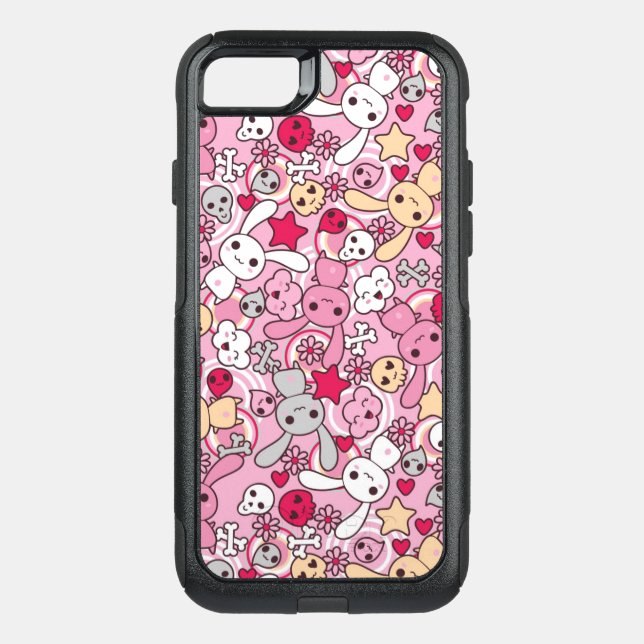 Kawaii pattern otterbox iPhone case (Back)