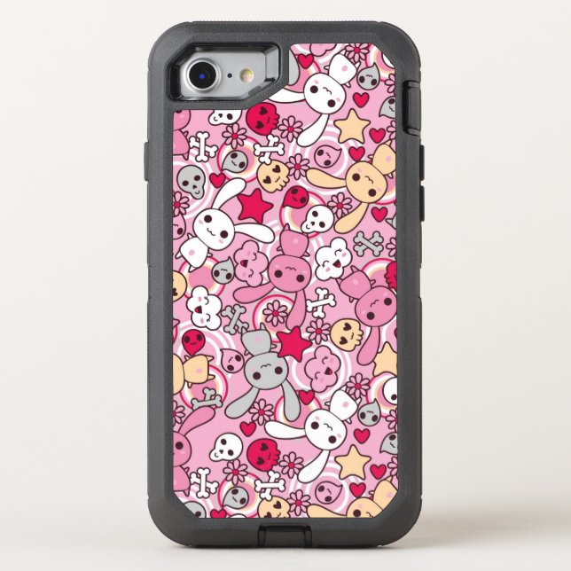 Kawaii pattern otterbox iPhone case (Back)