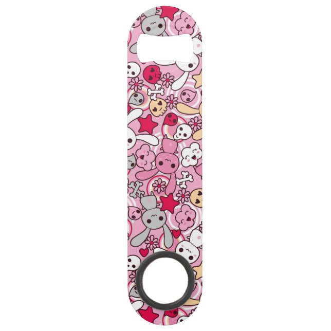 Kawaii pattern speed bottle opener (Front)
