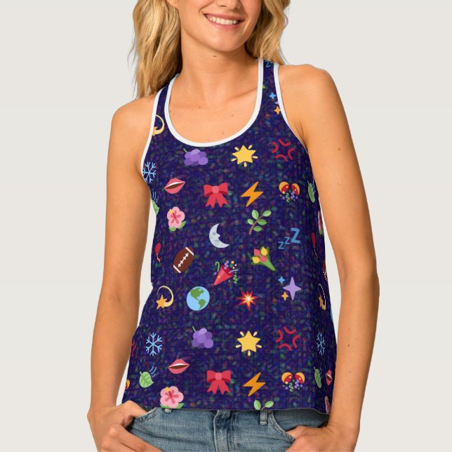  kawaii pattern  tank top (Front)
