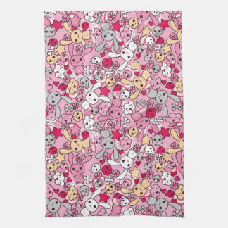 Kawaii pattern towel