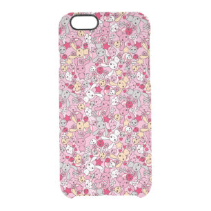 Kawaii pattern clear iPhone 6/6S case