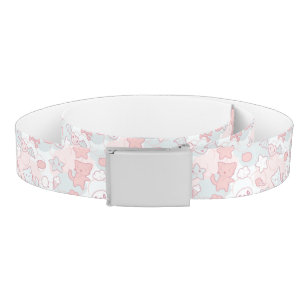 kawaii pattern with doodle belt