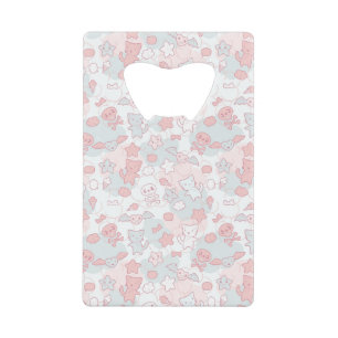 kawaii pattern with doodle credit card bottle opener
