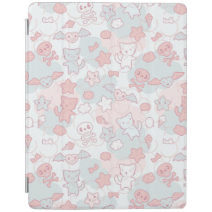 kawaii pattern with doodle iPad smart cover