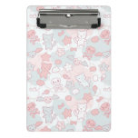 kawaii pattern with doodle mini clipboard