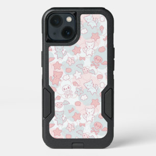 kawaii pattern with doodle iPhone 13 case