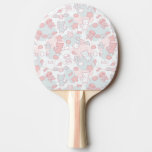 kawaii pattern with doodle Ping-Pong paddle