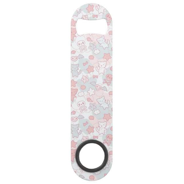 kawaii pattern with doodle speed bottle opener (Front)
