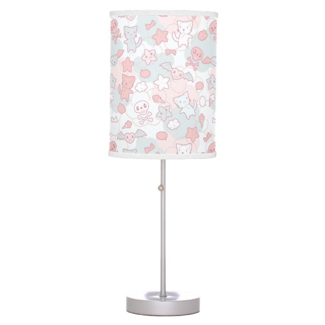 kawaii pattern with doodle table lamp (Front)