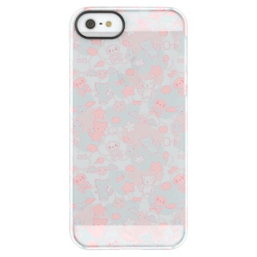 kawaii pattern with doodle permafrost iPhone SE55s case