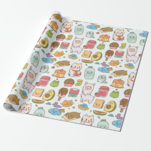 Kawaii Pattern Wrapping Paper