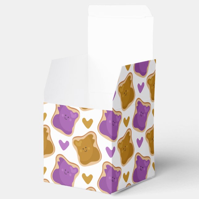 Kawaii PBJ Pattern Favor Boxes (Opened)