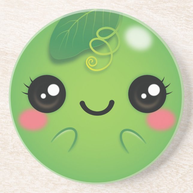 Kawaii Pea Coaster (Front)