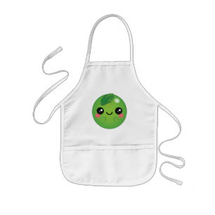 Kawaii Pea Kids' Apron