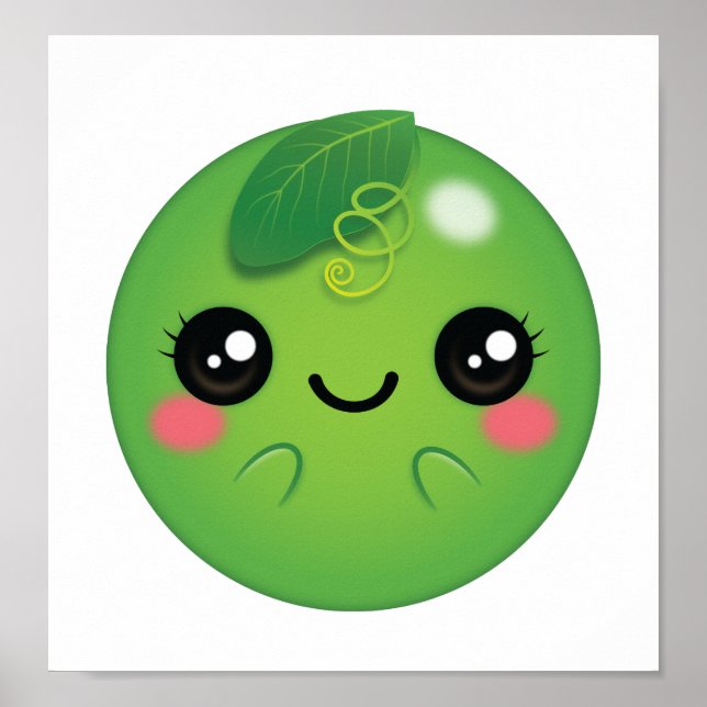 Kawaii Pea Poster (Front)