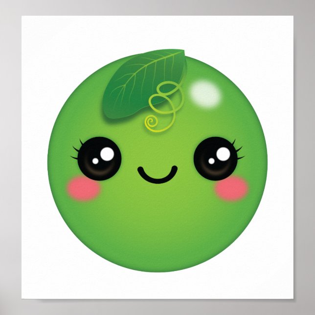 Kawaii Pea Poster (Front)