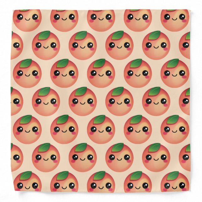 Kawaii Peach Bandana (Front)