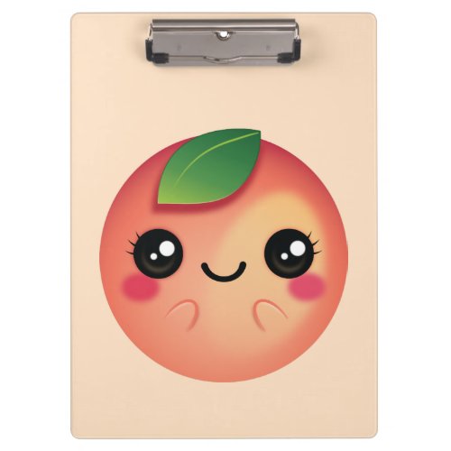 Kawaii Peach Clipboard