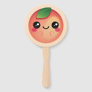 Kawaii Peach Hand Fan