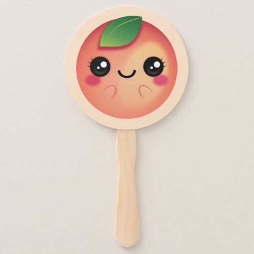 Kawaii Peach Hand Fan