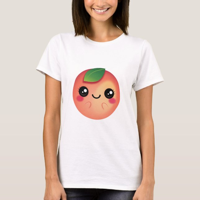 Kawaii Peach T-Shirt (Front)