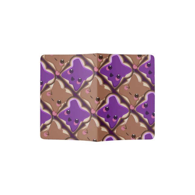 Kawaii Peanut Butter and Jelly Friends Passport Holder (Opened)
