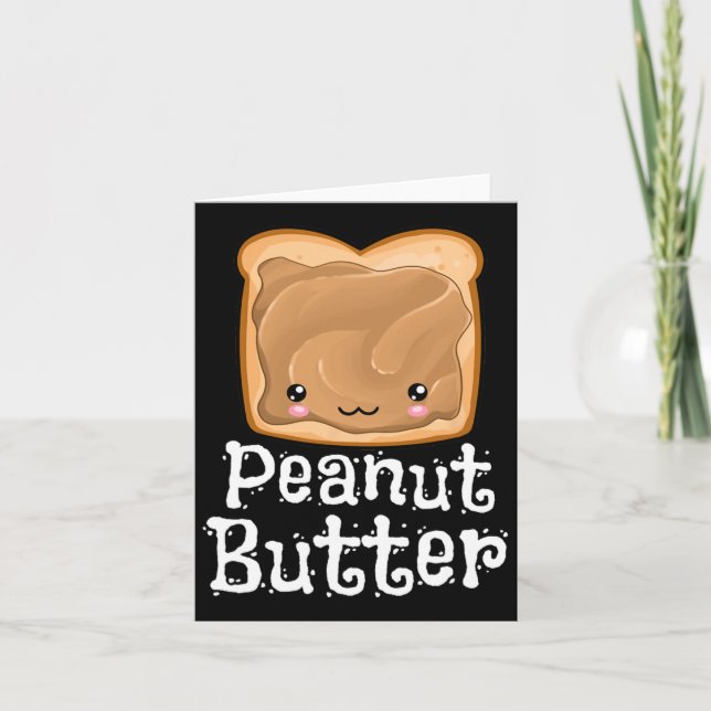 Kawaii Peanut Butter Jelly Pndj Halloween Matching Card (Front)