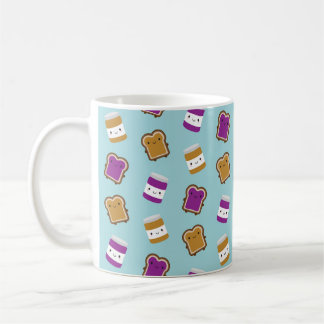 Kawaii Peanut Butter & Jelly Sandwich Couple Coffee Mug