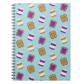 Kawaii Peanut Butter & Jelly Sandwich Couple Notebook