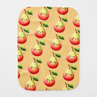 Kawaii Pear Baby Burp Cloth