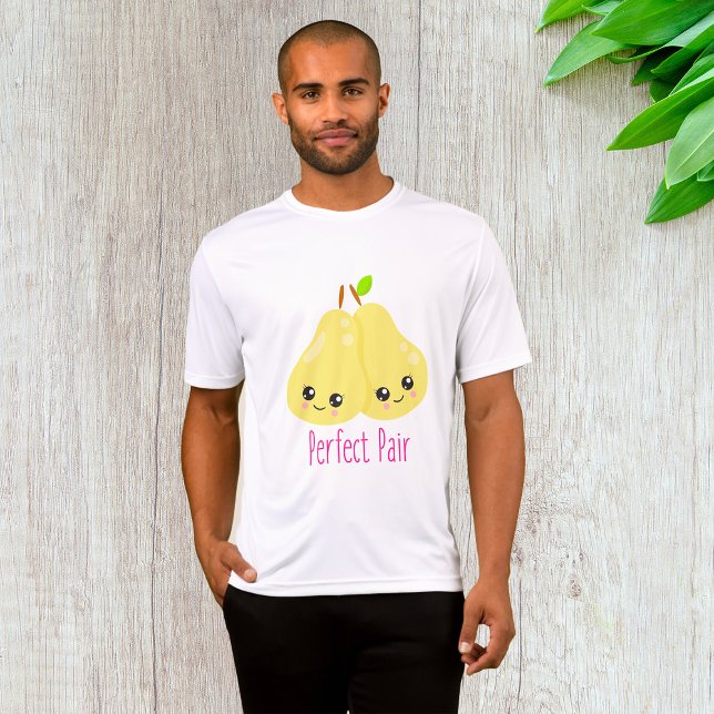 Kawaii Pear Couple Perfect Pair Funny Pun T-Shirt (Creator Uploaded)