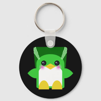 Kawaii Penguin Bride Of Frankenstein Keychain