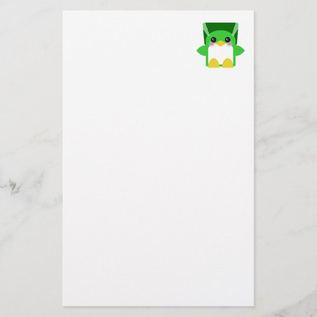 Kawaii Penguin Bride Of Frankenstein Stationery (Front)