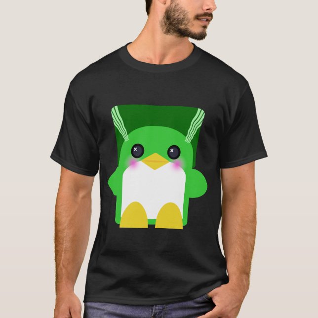 Kawaii Penguin Bride Of Frankenstein T-Shirt (Front)