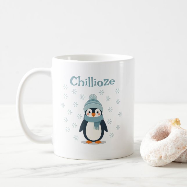 Kawaii Penguin Mug – Chillioze Cup (With Donut)
