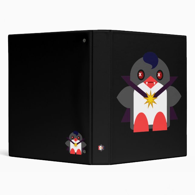 Kawaii Penguin Vampire Binder (Background)