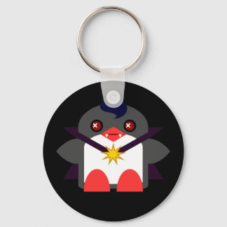 Kawaii Penguin Vampire Keychain