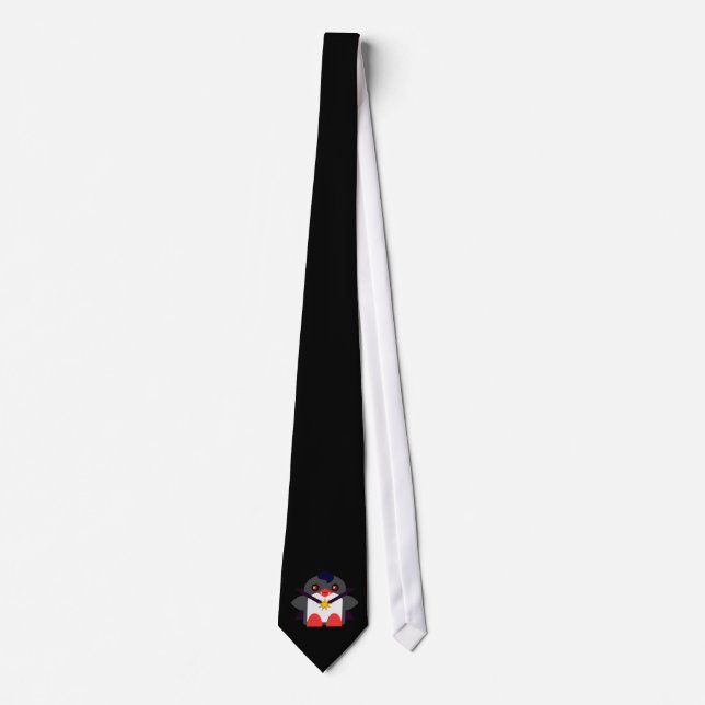 Kawaii Penguin Vampire Neck Tie (Front)