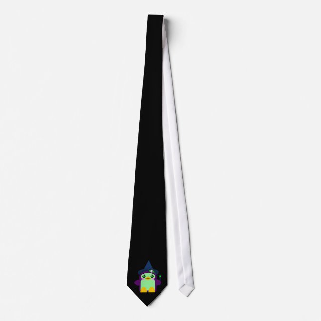 Kawaii Penguin Witch Neck Tie (Front)