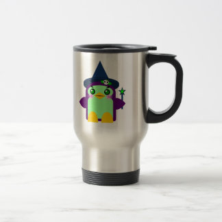 Kawaii Penguin Witch Travel Mug