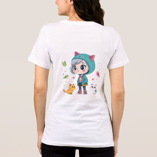 Kawaii Pet Harmony Tri-Blend Shirt (Back)