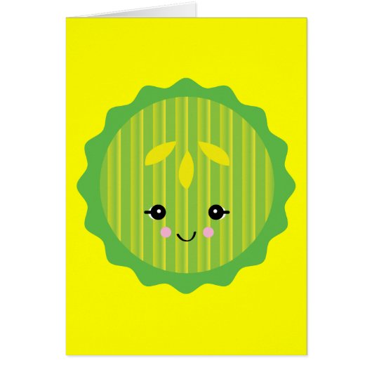 kawaii pickle slice cards (Front)