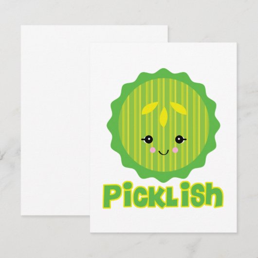 kawaii picklish pickle slice (Front/Back)