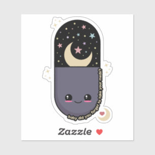 Kawaii Pill Meds Sticker