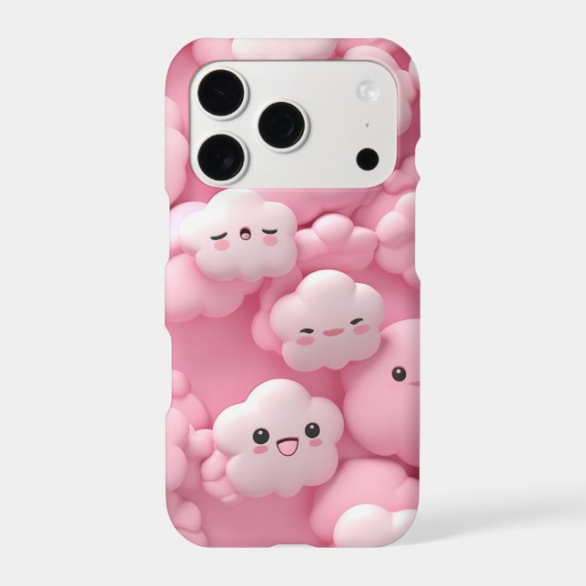Kawaii Pink Cloud Phone Case (Back)