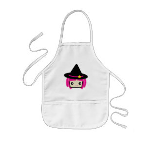 Kawaii Pink Haired Witch Apron