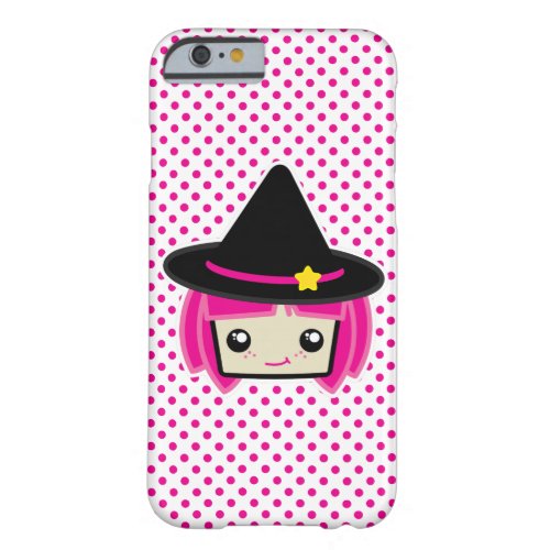 Kawaii Pink Haired Witch iPhone Case